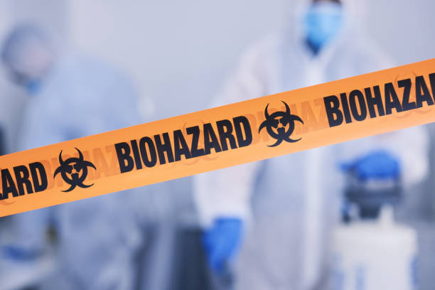 Professional Biohazard Cleanup technician working in Robbins, CA